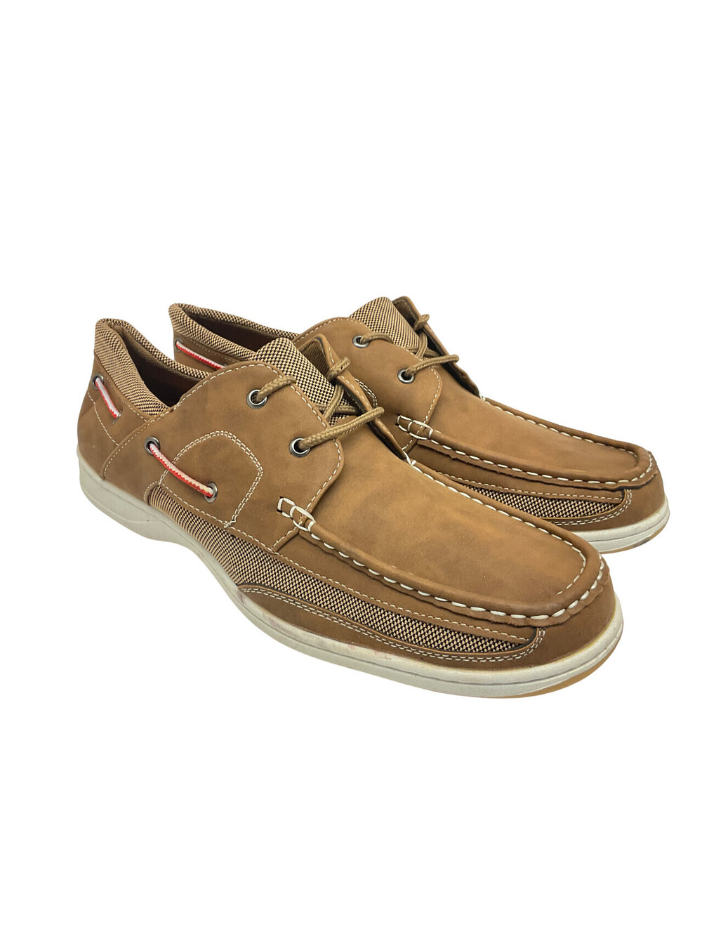 XRAY Men's 2-Eye Boat Shoes XRW1397 Tan/White Size 10M